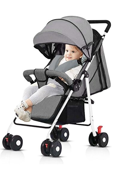 ALMUFARREJ عربة أطفال خفيفة الوزن وقابلة للطي مع سلة تخزين