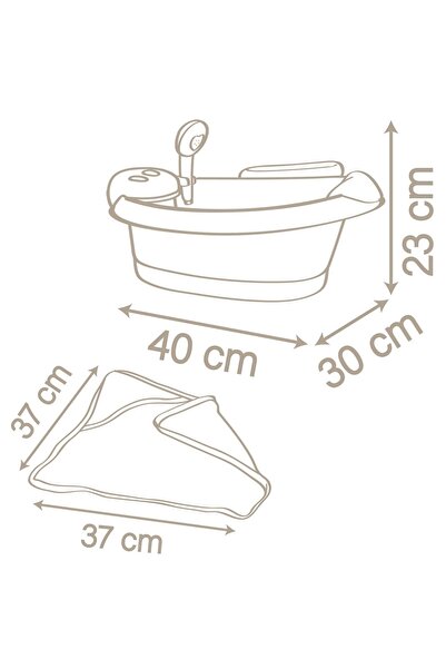 Smoby Smoby Baby Nurse Baleno Bath doll bathtub pink with accessories