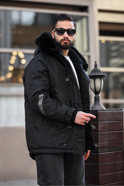 MODAEMAS ΑΝΔΡΙΚΟ ΧΕΙΜΕΡΙΝΟ ΠΑΝΙΕΡΜΑ ΜΕ ΓΟΥΝΙΑ ΚΑΠΟΥΝΤ