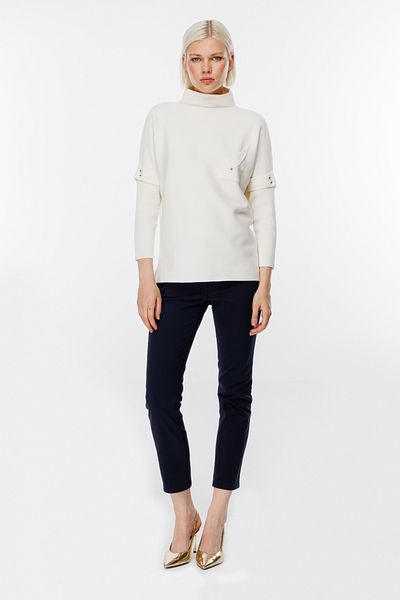 ON 49312 Teks Pocket Buttoned Sweater