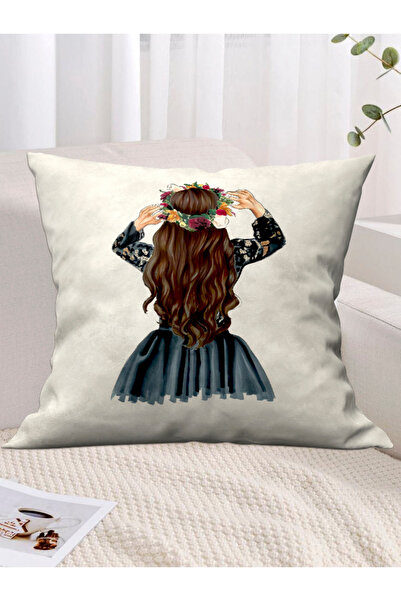 Ardizayn قماش مخملي بتصميم خاص، وسادة رمي مزخرفة، غطاء وسادة