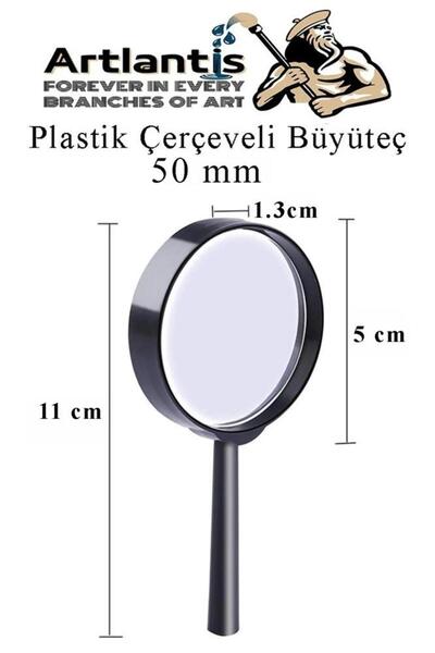 Artlantis Povećalo 50 mm 1 komad 5x plastična ručka okvirno povećalo sočivo š...
