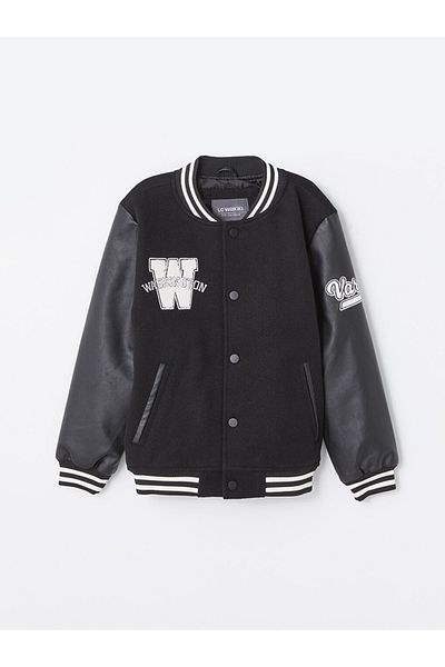LC Waikiki LCW Kids College Collar Embroidered Boy's Coat