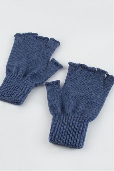 AKSESUARIM Unisex Cut-Tip Wool Gloves