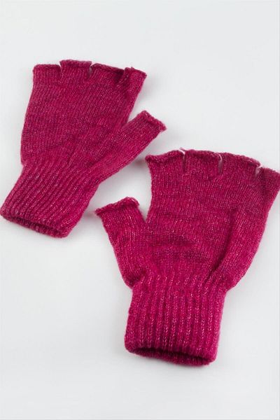 AKSESUARIM Unisex Cut-Tip Wool Gloves
