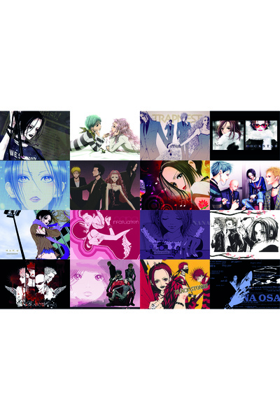 nihonwosekai NANA Anime Poster Seti 16 ADET A6 Boy 10x15 cm