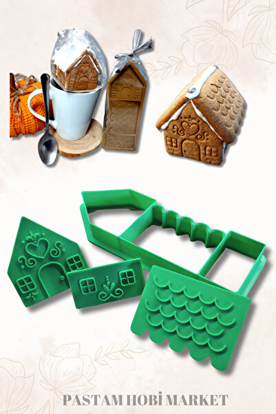 Pastam Hobi Market Yılbaşı Yeni Yıl Mini Zencefilli Kurabiye Evi Gingerbread ...
