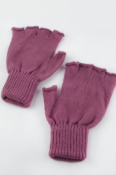 AKSESUARIM Unisex Cut-Tip Wool Gloves