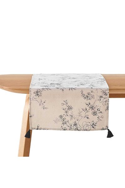 Myhome Country Koşucu, Yemek masası için Masa Koşucusu, Masa Aksesuarları, Keten, Pamuk, Polyester, Lo