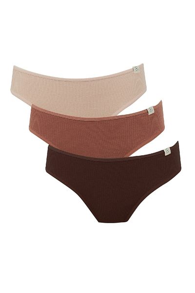 DeFacto Chiloți slip din 3 piese Fall in Love Rib D6404AX24AU