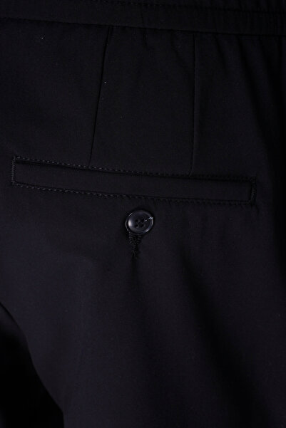 W Collection Relax Mold Navy Blue Pipe Leg Sports Pants