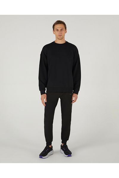 SKECHERS Мъжки черен суитшърт - M Essential с кръгло деколте, S242113-001