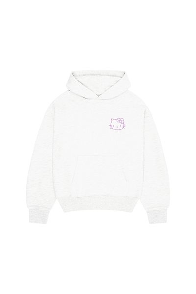 Gofeel Φούτερ Y2K Ecru Kitty Rhinestone Stone Hoodie