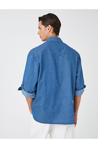 Koton Pánská tmavě modrá košile 2SPM60001NW