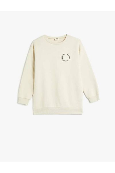 Koton Základní mikina s potiskem Crew Neck