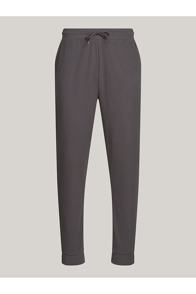Tommy Hilfiger Men's Elastic Waist and Leg Double Pocket Gray Sweatpants Um0Um03348-Pty