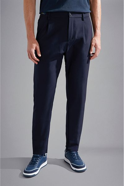 PAUL&SHARK Men's Regular Fit Straight Leg Blue Trousers 14314094 -050