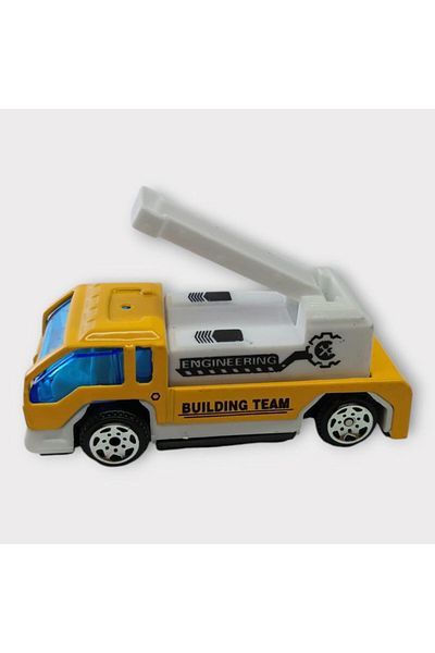 Angoravi Small Metal Construction Vehicles 7 cm - Rescue Truck