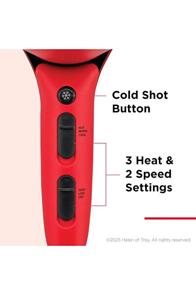 Revlon Airflow Control Hair Dryer 2000W, Wider Head, 90 Degrees Rotating, Compact size RVDR5320ARB