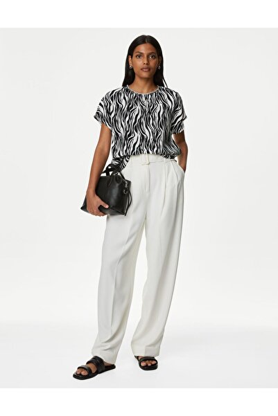 Marks & Spencer Regular Fit Kısa Kollu Bluz