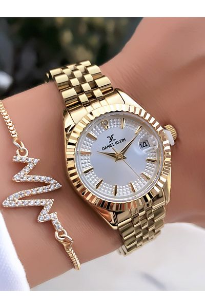 Daniel Klein Invoice Steel Band Women's Watch Bracelet Gift