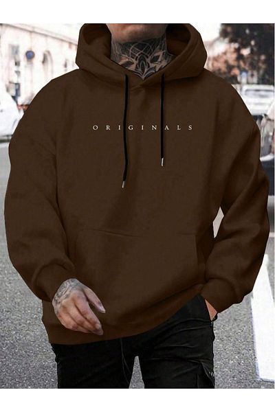 Derays Unisex Γυναικεία/Ανδρικά Πολύχρωμα ORIGINALS Φούτερ με κουκούλα με ειδική στάμπα