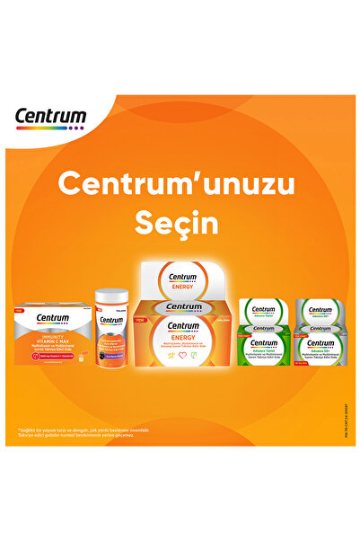 Centrum Energy Multivitamin 30'lu Tablet + Günlük Vitamin Kutusu Hediye