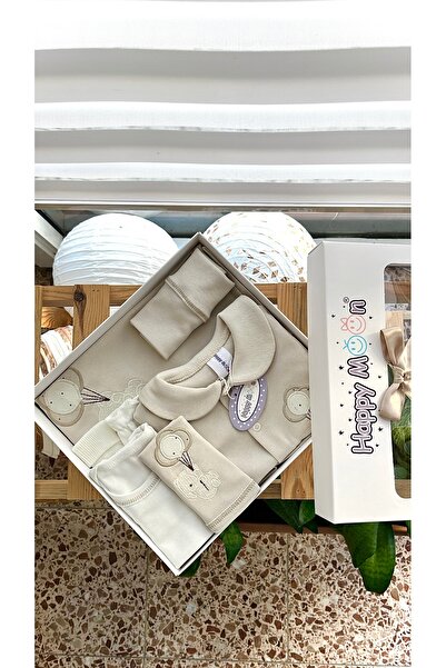 Happy Moon Bebek giyim hastane çıkışı yenidoğan seti 0-2 ay bebek tulum body ...
