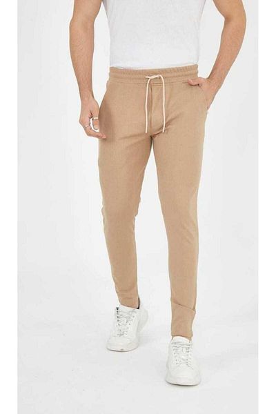 rlt relax time Men's King Pique Double Leg Belted Jogger Pants