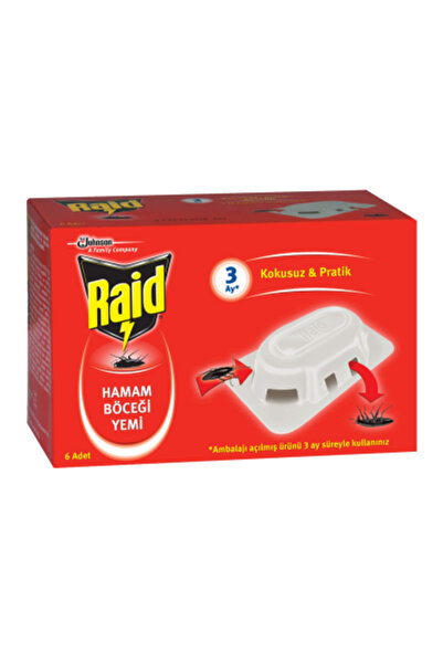 Genel Markalar RAİD 6 PARÇA HAMAM BÖCEK YEMİ (4172)