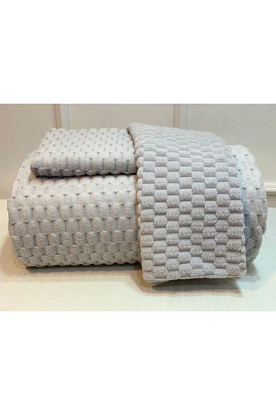 NİVEMESHOME Nivemeshome Gray Polo Bedspread Set - Double, Özdilek