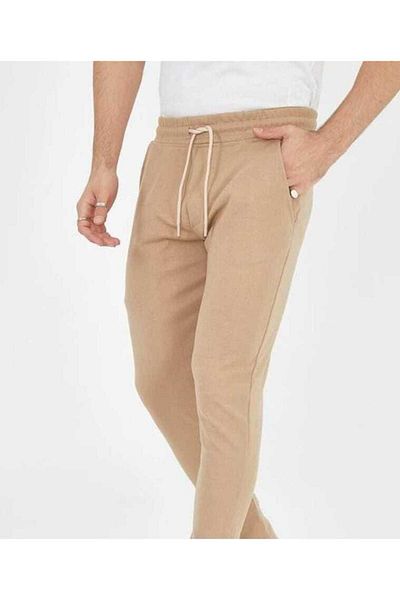 rlt relax time Men's King Pique Double Leg Belted Jogger Pants
