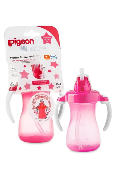 Pigeon Petite Straw Bottle 150 Ml Pink ( 26150 )