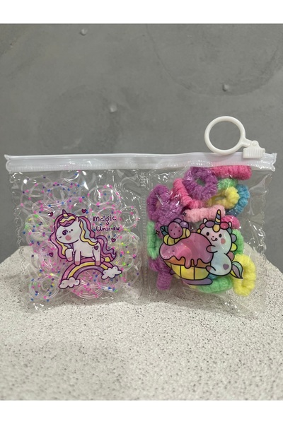 Bebek çocuk saç toplama tokası çantalı set