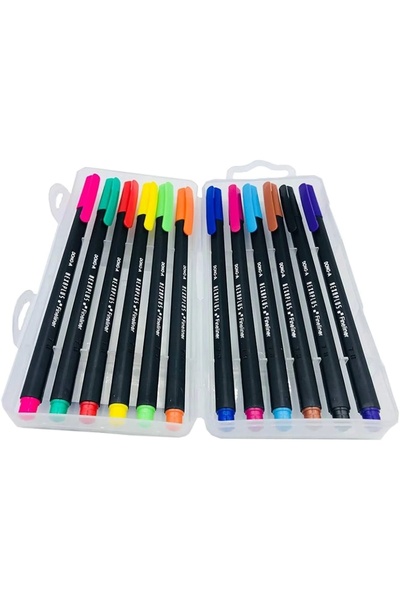 Dong-A قلم تحديد سليملاينر هيكسابلس 12 قطعة