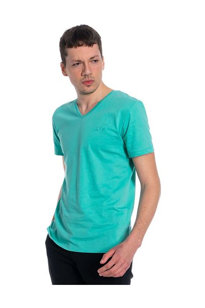 Slazenger Green Sargon Men's Short Sleeve T-Shirt