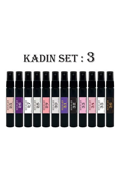 Krigler Set 3 / 12 Adet 30 ml Kadın Parfüm