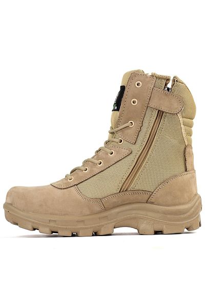 Pabucchi Combat Sand Crazy Leather Tactical Performance Outdoor Military & Police Boots