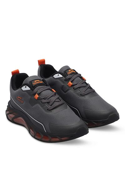 Slazenger Imported Comfort Sole Lace-Up Casual Sports Shoes Sneaker Gray