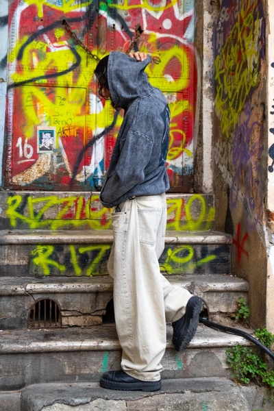 Sekizbiraltı All Eyez On Me Надрукований Oversize Unisex Premium Праний Чорний Худі