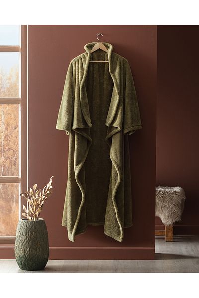 Madame Coco Khaki Marla Wearable Tv Blanket