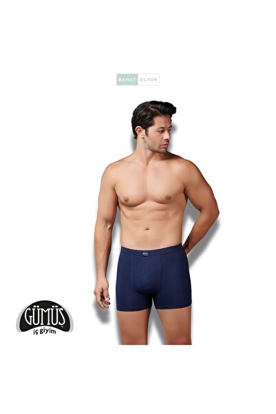 Gümüş İç Giyim Pachet de 5 boxeri economici pentru bărbați, albastru marin, s...