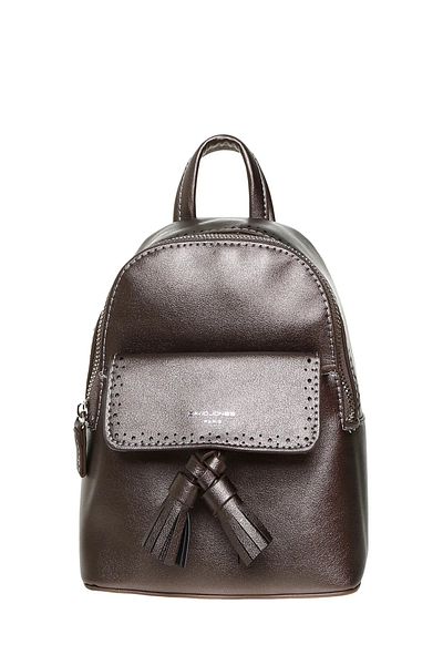 David Jones Silver Color Women's Backpack