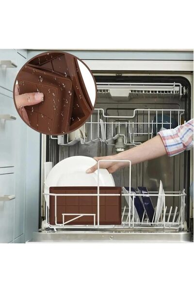 Ekostem 10 Compartments Silicone Dubai Chocolate Making Mold Large Size 25 cm 1 Piece