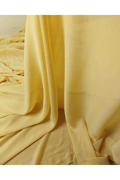 Kumaş Parça Παστέλ Χρώμα Σιφόν Μανιτάρι - 130cm x 220cm
