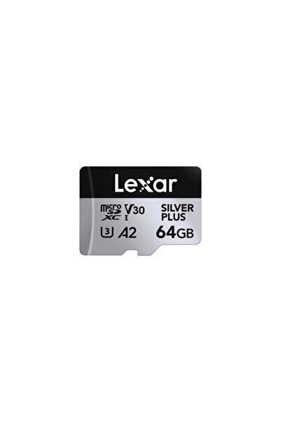 Lexar 64GB Lexar LMSSIPL064G-BNANG Hıgh-Performance Sılver Plus Mıcrosdxc Uhs...
