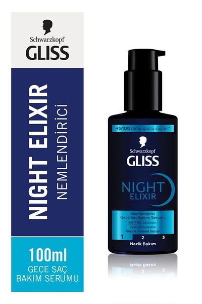 Gliss Night Elixir Moisturizing Night Hair Care Serum