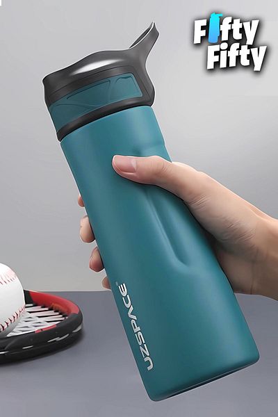 Uzspace 520 ml Steel Thermos - with Straw, 4 Different Colors, Insulation up to 12 Hours