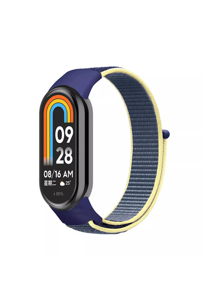 Dexmon Xiaomi Mi Band 8 Mi Band 9 Uyumlu Hasır Örgü Kordon Kayış Bileklik