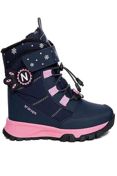 MODAHAVUZU Παπούτσια Celira Nds Velcro Navy Blue Pink για κορίτσια Snow Boots